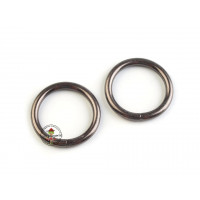 O-Ring, Metallring Ø25 mm, 2 Stück, Gunmetal