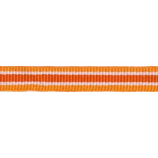 Ripsband*Grosgrainband Orange Weiß gestreift