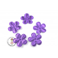 Satin Blume UNI*Purple*5 Stück