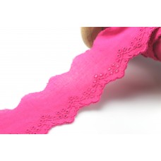 Wäschespitze 40 mm*Pink*Baumwolle