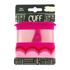 Cuff Waves * Fuchsia-Light Pink